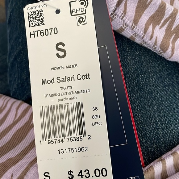 Reebok Mod Safari Tights Workout Gear Leggings - Picture 7 of 7